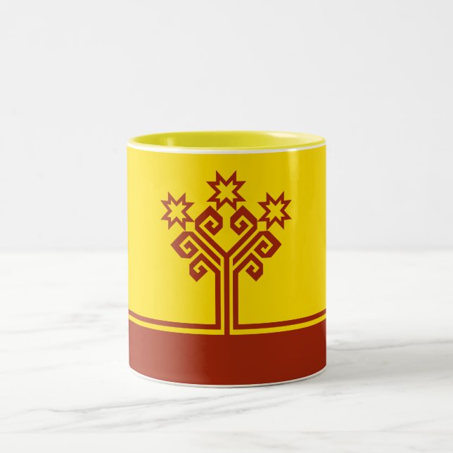 Tasse 2 Couleurs Drapeau de Chuvashia (Centre)