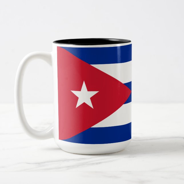 Tasse 2 Couleurs Drapeau de Cuba (Gauche)