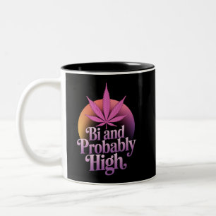 Tasse 2 Couleurs Drapeau de fierté bisexuelle Bi et probablement él