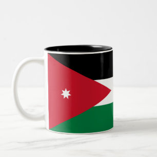 Tasse 2 Couleurs Drapeau de la Jordanie