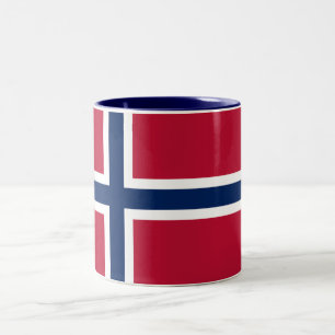 Tasse 2 Couleurs Drapeau de la Norvège