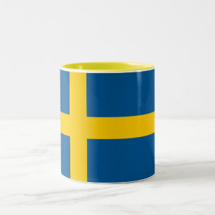 Tasse 2 Couleurs Drapeau de la Suède