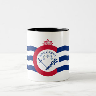 Tasse 2 Couleurs Drapeau de la ville de Cincinnati