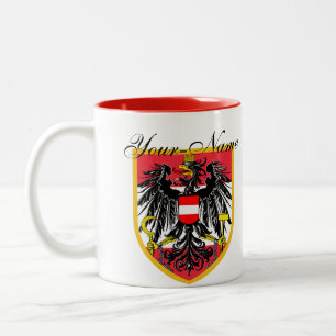 Tasse 2 Couleurs Drapeau de l'Autriche