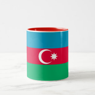 Tasse 2 Couleurs Drapeau de l'Azerbaïdjan patriotique