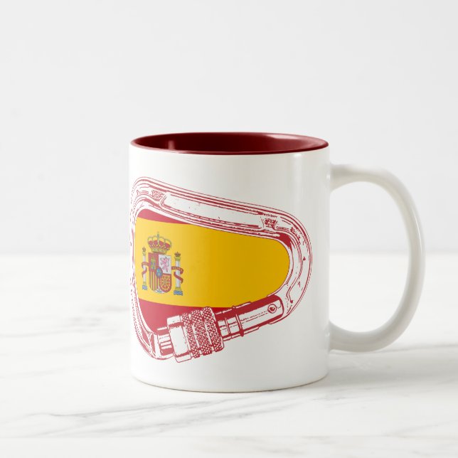 Tasse 2 Couleurs Drapeau de l'Espagne Carabiner (Droit)