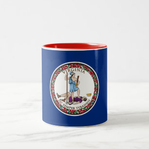 Tasse 2 Couleurs Drapeau de l'État de Virginie