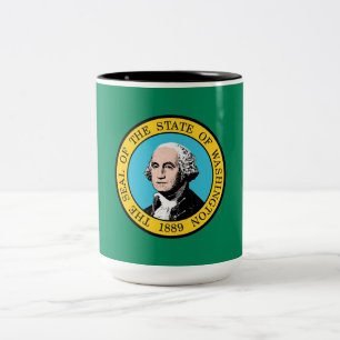 Tasse 2 Couleurs Drapeau de l'État de Washington