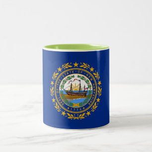Tasse 2 Couleurs Drapeau de l'État du New Hampshire