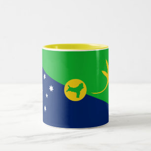 Tasse 2 Couleurs Drapeau de l'île Christmas