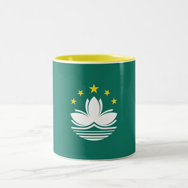 Tasse 2 Couleurs Drapeau de Macao (Centre)