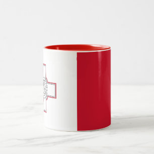 Tasse 2 Couleurs Drapeau de Malte