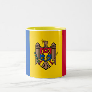 Tasse 2 Couleurs Drapeau de Moldova