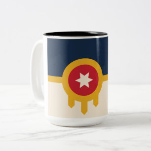 Tasse 2 Couleurs Drapeau de Tulsa (Oklahoma)