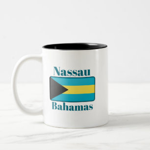 Tasse 2 Couleurs Drapeau des Bahamas de Nassau