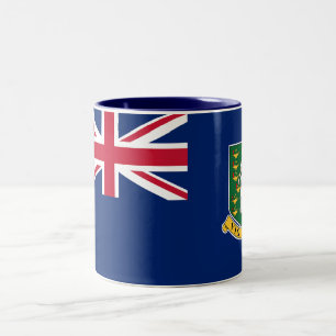 Tasse 2 Couleurs Drapeau des îles Vierges britanniques