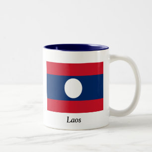 Tasse 2 Couleurs Drapeau des Laotiens