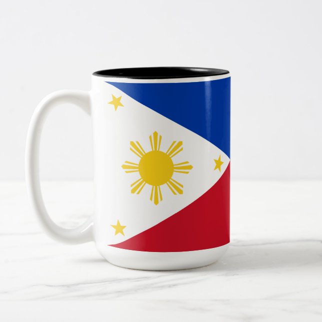 Tasse 2 Couleurs Drapeau des Philippines (Gauche)