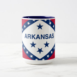 Tasse 2 Couleurs Drapeau d'État de l'Arkansas