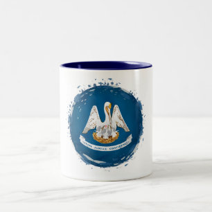 Tasse 2 Couleurs Drapeau d'État de Louisiane