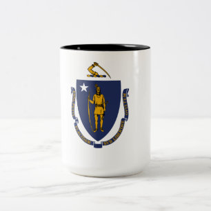 Tasse 2 Couleurs Drapeau d'État du Massachusetts
