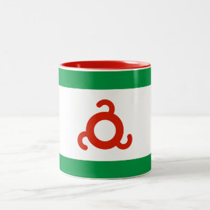 Tasse 2 Couleurs Drapeau d'Ingushetia