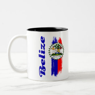 Tasse 2 Couleurs Drapeau du Belize