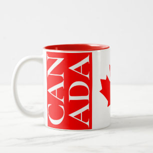 Tasse 2 Couleurs Drapeau du Canada