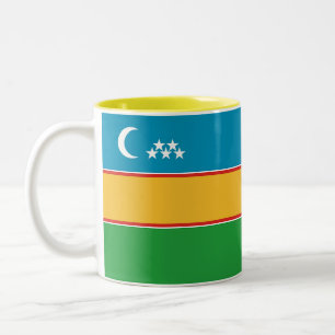 Tasse 2 Couleurs Drapeau du Karakalpakstan