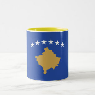 Tasse 2 Couleurs Drapeau du Kosovo