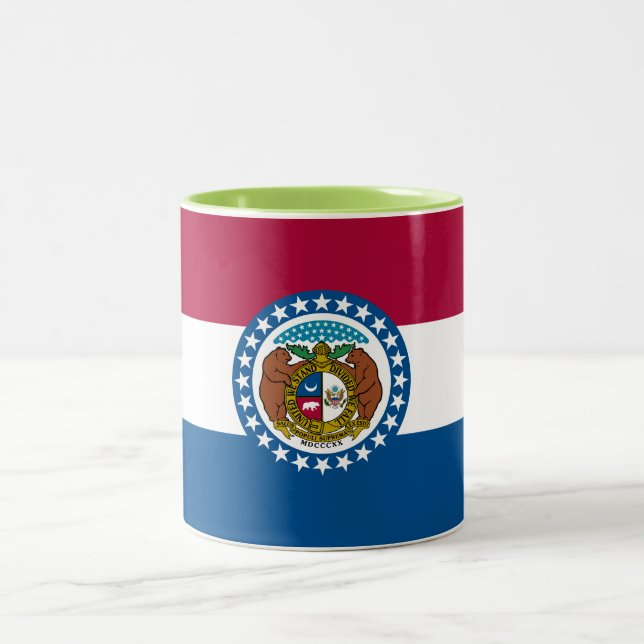 Tasse 2 Couleurs Drapeau du Missouri (Centre)