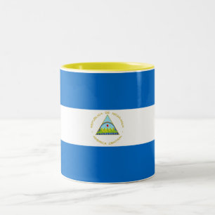 Tasse 2 Couleurs Drapeau du Nicaragua
