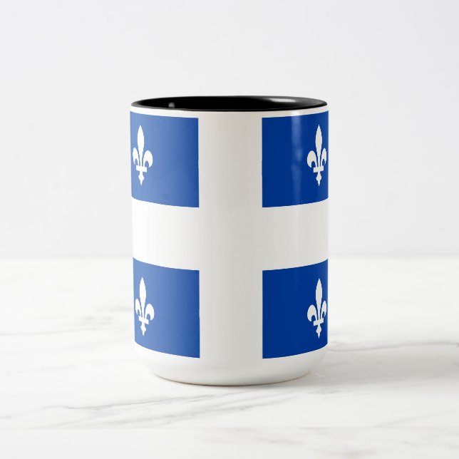 Tasse 2 Couleurs Drapeau du Québec (Centre)