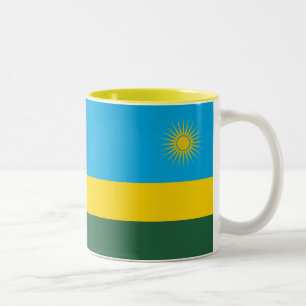 Tasse 2 Couleurs Drapeau du Rwanda