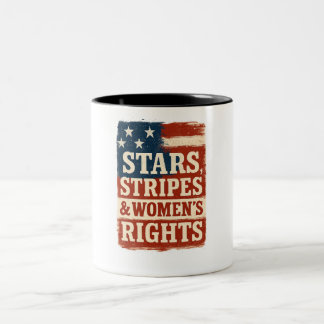 Tasse 2 Couleurs Drapeau en détresse Étoiles, Rayures et Droits des