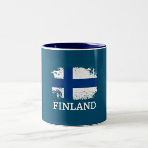 Tasse 2 Couleurs Drapeau Finlande