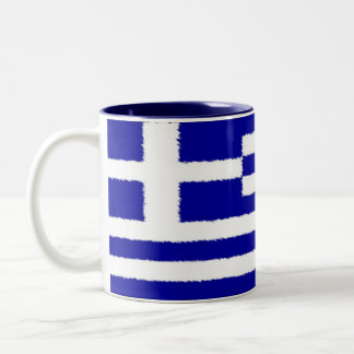 Tasse 2 Couleurs Drapeau grec