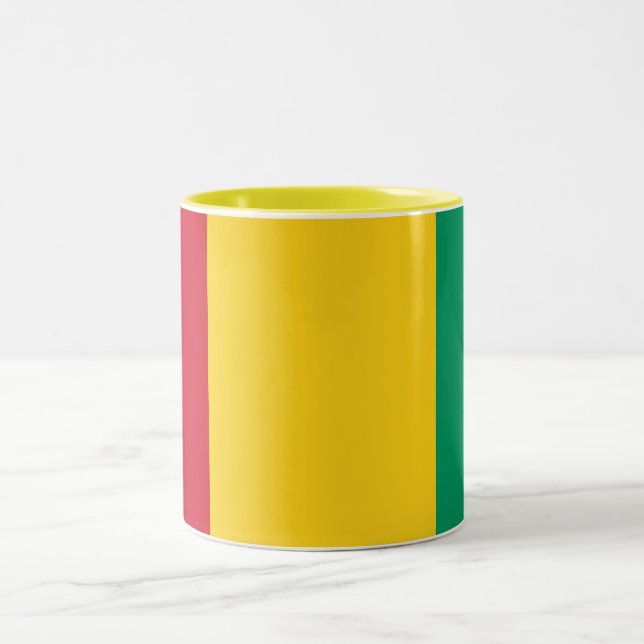 Tasse 2 Couleurs Drapeau Guinée (Centre)