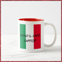 Drapeau italien mignon Je suis le patron en italie