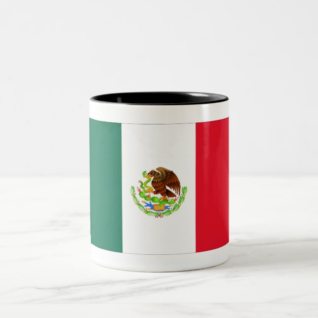 Tasse 2 Couleurs Drapeau mexicain (Centre)