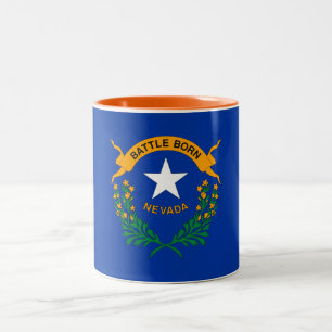 Tasse 2 Couleurs Drapeau national du Nevada