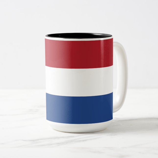 Tasse 2 Couleurs Drapeau néerlandais (Devant droit)