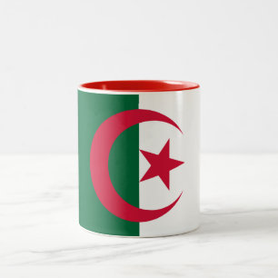 Tasse 2 Couleurs Drapeau patriotique algérien