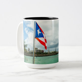 Tasse 2 Couleurs Drapeau porto-ricain
