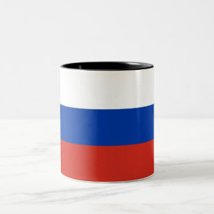 Tasse 2 Couleurs Drapeau russe (Russie)
