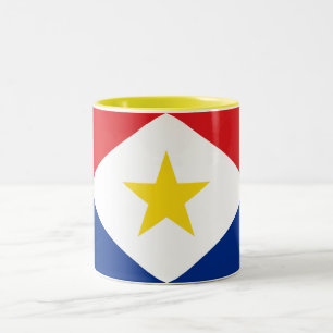 Tasse 2 Couleurs Drapeau Saba