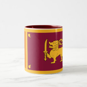 Tasse 2 Couleurs Drapeau Sri Lanka