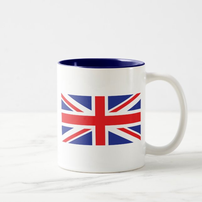 Tasse 2 Couleurs Drapeau Union Jack UK (Droit)