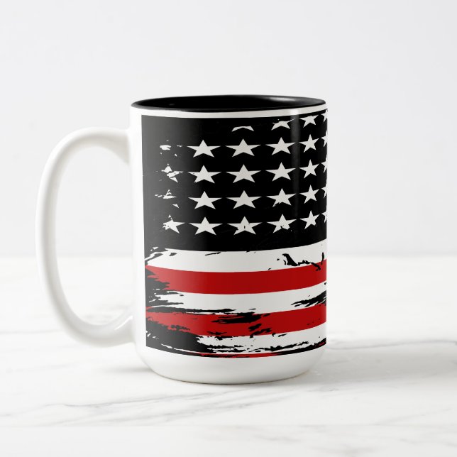 Tasse 2 Couleurs Drapeau vintage (Gauche)