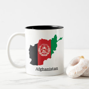 Tasse 2 Couleurs Drapeaux et pays Afghanistan